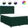 Box spring postel s matrací 140 x 190 cm samet [3294628] (Barva Světle šedá)