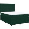 Box spring postel s matrací 140 x 190 cm samet [3294628] (Barva Světle šedá)