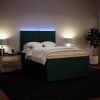 Box spring postel s matrací 140 x 190 cm samet [3294628] (Barva Světle šedá)