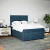 Box spring postel s matrací 140 x 190 cm samet [3294628] (Barva Světle šedá)