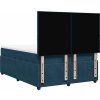 Box spring postel s matrací 140 x 190 cm samet [3294628] (Barva Světle šedá)
