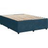 Box spring postel s matrací 140 x 190 cm samet [3294628] (Barva Světle šedá)