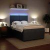 Box spring postel s matrací 140 x 190 cm samet [3294628] (Barva Světle šedá)