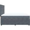 Box spring postel s matrací 140 x 190 cm samet [3294628] (Barva Světle šedá)