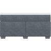 Box spring postel s matrací 140 x 190 cm samet [3285282] (Barva Tmavě šedá)