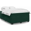 Box spring postel s matrací 140 x 190 cm samet [3285282] (Barva Tmavě šedá)
