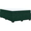 Box spring postel s matrací 140 x 190 cm samet [3285282] (Barva Tmavě šedá)