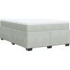 Box spring postel s matrací 140 x 190 cm samet [3285282] (Barva Tmavě šedá)