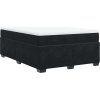 Box spring postel s matrací 140 x 190 cm samet [3285282] (Barva Tmavě šedá)