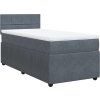 Box spring postel s matrací 90 x 200 cm samet [3289950] (Barva Světle šedá)