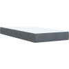 Box spring postel s matrací 90 x 200 cm samet [3289950] (Barva Světle šedá)
