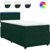 Box spring postel s matrací 90 x 200 cm samet [3289950] (Barva Světle šedá)