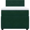 Box spring postel s matrací 90 x 200 cm samet [3289950] (Barva Světle šedá)
