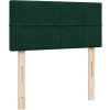 Box spring postel s matrací 90 x 200 cm samet [3289950] (Barva Světle šedá)