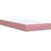 Box spring postel s matrací 90 x 200 cm samet [3289950] (Barva Světle šedá)