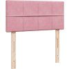 Box spring postel s matrací 90 x 200 cm samet [3289950] (Barva Světle šedá)