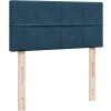 Box spring postel s matrací 90 x 200 cm samet [3289950] (Barva Světle šedá)