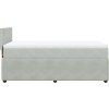 Box spring postel s matrací 90 x 200 cm samet [3289950] (Barva Světle šedá)