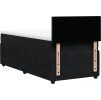 Box spring postel s matrací 90 x 200 cm samet [3289950] (Barva Světle šedá)