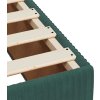 Box spring postel s matrací 100 x 200 cm samet [3294559] (Barva Tmavě zelená)