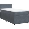 Box spring postel s matrací 100 x 200 cm samet [3287664] (Barva Černá)
