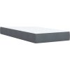 Box spring postel s matrací 100 x 200 cm samet [3287664] (Barva Černá)