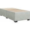 Box spring postel s matrací 80 x 200 cm samet [3293062] (Barva Světle šedá)