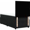 Box spring postel s matrací 80 x 200 cm samet [3292184] (Barva Světle šedá)