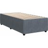 Box spring postel s matrací tmavě 80 x 200 cm samet [3292184] (Barva Světle šedá)