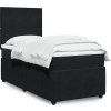 Box spring postel s matrací 80 x 200 cm samet [3292184] (Barva Světle šedá)