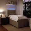 Box spring postel s matrací 80 x 200 cm samet [3293069] (Barva Tmavě šedá)