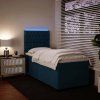 Box spring postel s matrací 80 x 200 cm samet [3293069] (Barva Tmavě šedá)