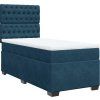 Box spring postel s matrací 80 x 200 cm samet [3293069] (Barva Tmavě šedá)