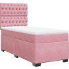 Box spring postel s matrací 80 x 200 cm samet [3293069] (Barva Tmavě šedá)