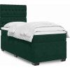 Box spring postel s matrací 80 x 200 cm samet [3293069] (Barva Tmavě šedá)