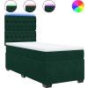 Box spring postel s matrací 80 x 200 cm samet [3293069] (Barva Tmavě šedá)