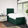 Box spring postel s matrací 80 x 200 cm samet [3293069] (Barva Tmavě šedá)