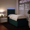 Box spring postel s matrací 80 x 200 cm samet [3293069] (Barva Tmavě šedá)