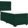 Box spring postel s matrací 80 x 200 cm samet [3293069] (Barva Tmavě šedá)