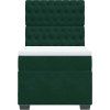 Box spring postel s matrací 80 x 200 cm samet [3293069] (Barva Tmavě šedá)