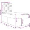 Box spring postel s matrací 80 x 200 cm samet [3293069] (Barva Tmavě šedá)