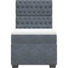 Box spring postel s matrací 80 x 200 cm samet [3293069] (Barva Tmavě šedá)