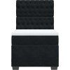 Box spring postel s matrací 80 x 200 cm samet [3293069] (Barva Tmavě šedá)