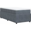 Box spring postel s matrací 80 x 200 cm samet [3285604] (Barva Černá)