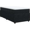 Box spring postel s matrací 80 x 200 cm samet [3285604] (Barva Černá)