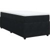 Box spring postel s matrací 80 x 200 cm samet [3285604] (Barva Černá)