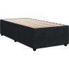 Box spring postel s matrací 80 x 200 cm samet [3285604] (Barva Černá)