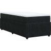 Box spring postel s matrací 80 x 200 cm samet [3285604] (Barva Černá)
