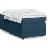 Box spring postel s matrací 80 x 200 cm samet [3285604] (Barva Černá)
