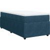 Box spring postel s matrací 80 x 200 cm samet [3285604] (Barva Černá)